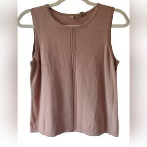 Vintage 90s Medium Caslon Nordstrom Brand Sweater Shell Tank Beige